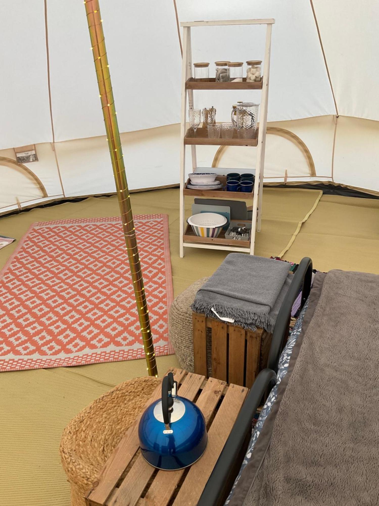 Glamping Meadow Bell Tent Stithians Екстериор снимка