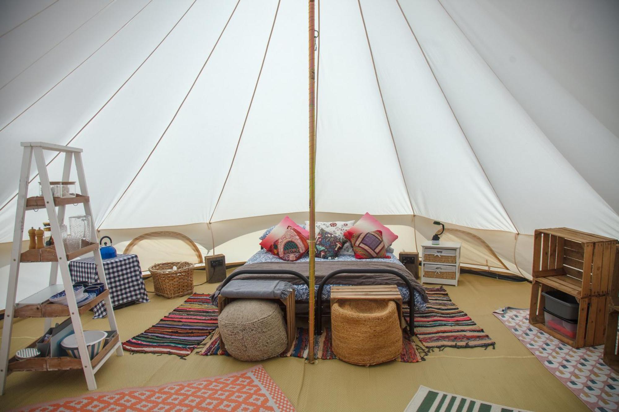 Glamping Meadow Bell Tent Stithians Екстериор снимка
